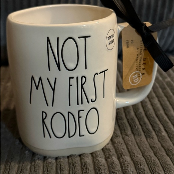 Rae Dunn Other - Rae Dunn White Double-sided Mug - Not My First Rodeo